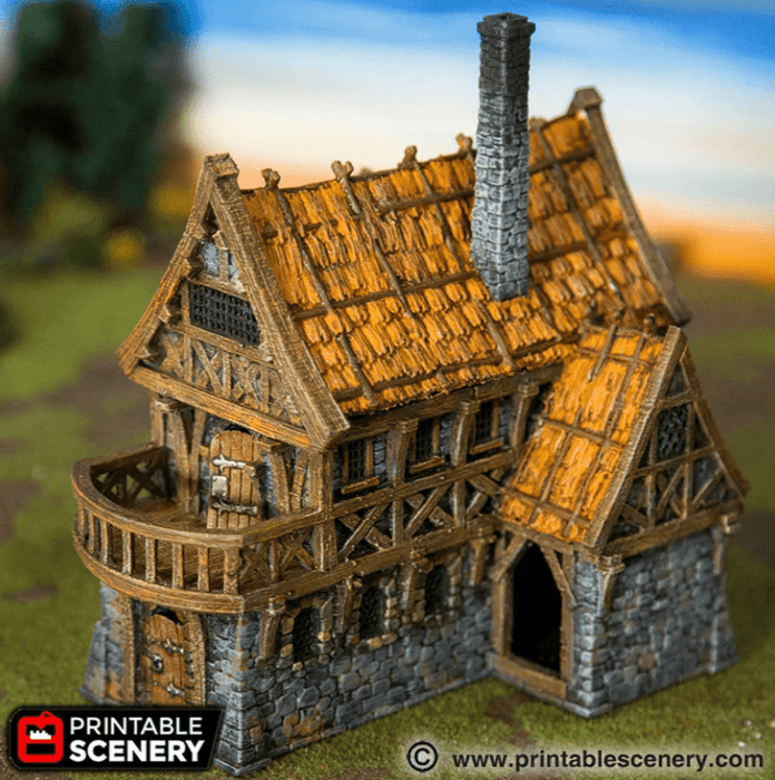 Tabletop Terrain Building Port Merchant - Fantasy Building