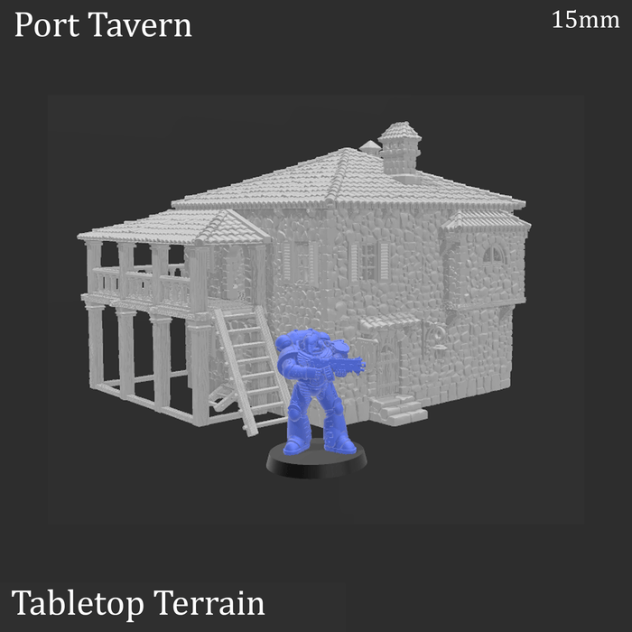 Tabletop Terrain Building Port Tavern - Fantasy Building