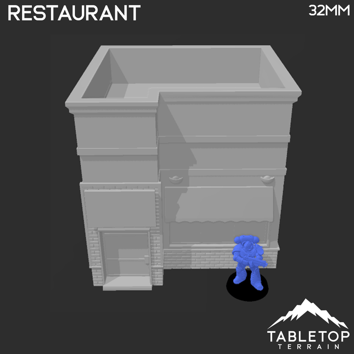 Tabletop Terrain Building Restaurant - Marvel Crisis Protocol Building