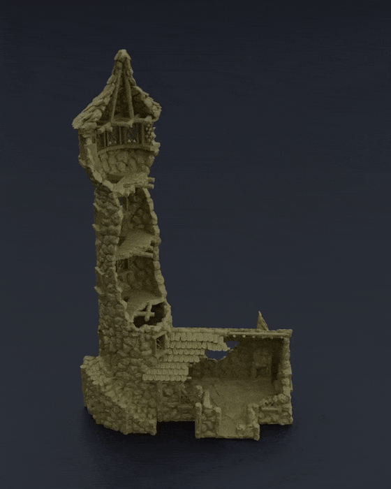 Tabletop Terrain Building Ruined Lighthouse