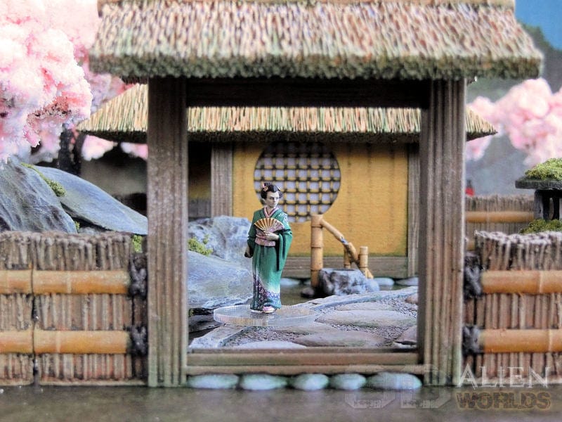 Tabletop Terrain Building Samurai Teahouse