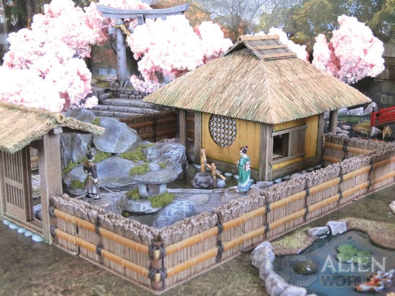 Tabletop Terrain Building Samurai Teahouse