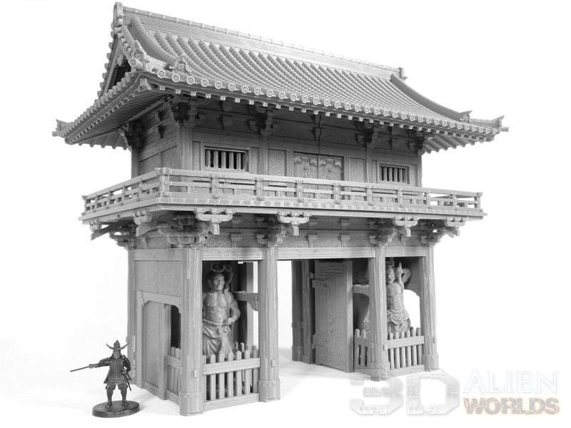 Tabletop Terrain Building Samurai Temple Outer Gate Tabletop Terrain
