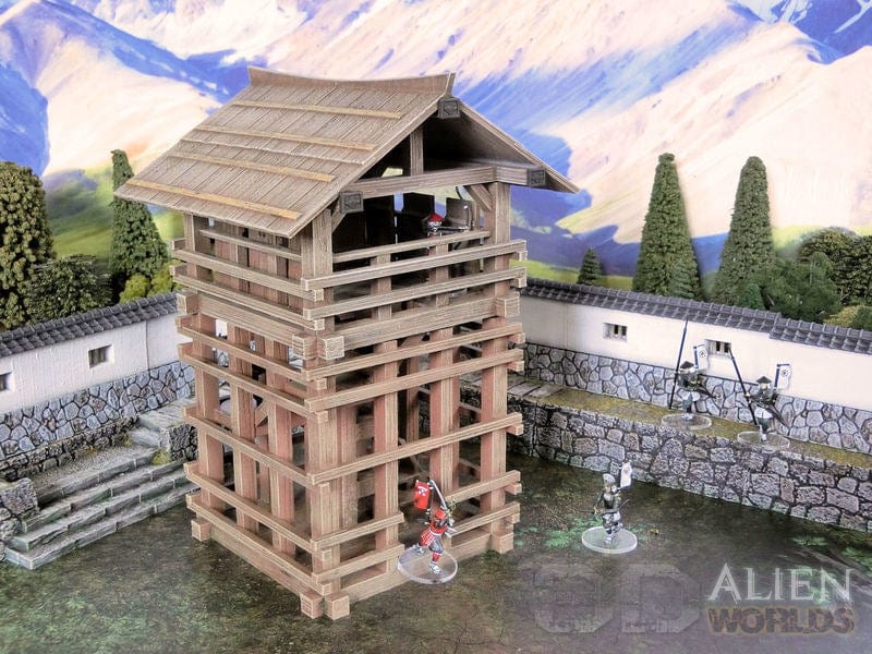 Tabletop Terrain Building Samurai Watchtower Tabletop Terrain
