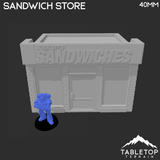 Tabletop Terrain Building Sandwich Store - Marvel Crisis Protocol Building