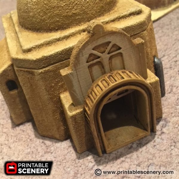 Tabletop Terrain Building Sci-Fi Desert Building A