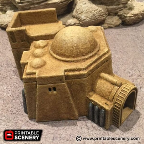 Tabletop Terrain Building Sci-Fi Desert Building D