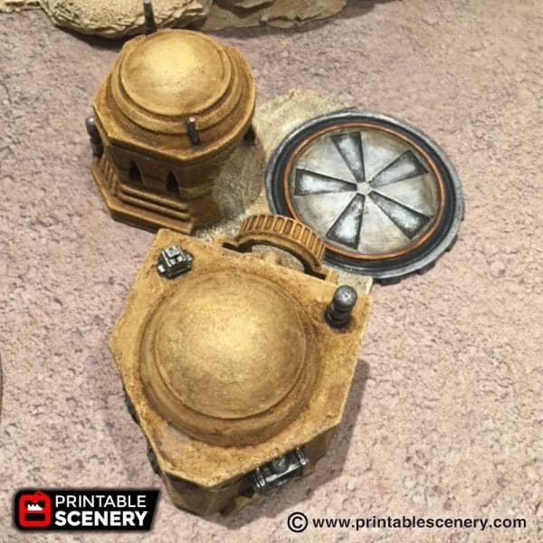 Tabletop Terrain Building Sci-Fi Desert Droid Yard