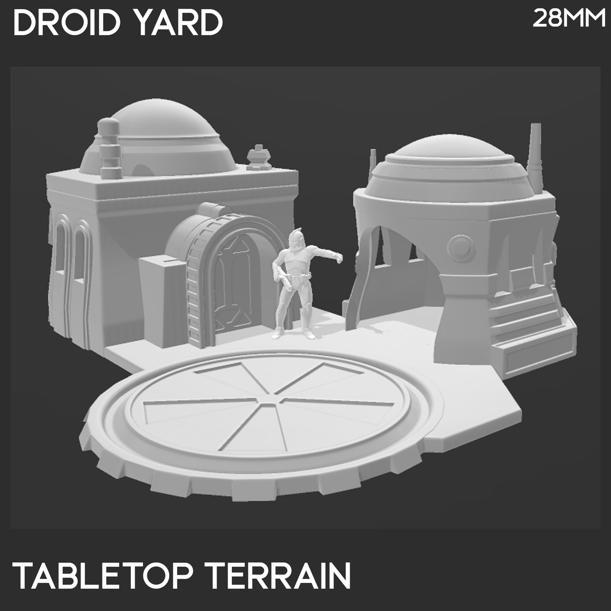 Tabletop Terrain Building Sci-Fi Desert Droid Yard