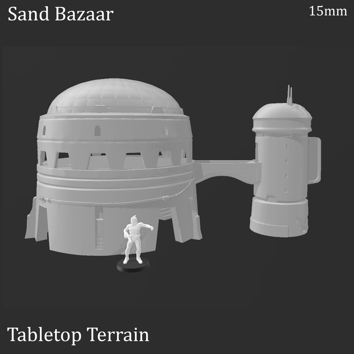 Tabletop Terrain Building Sci-Fi Desert Sand Bazaar