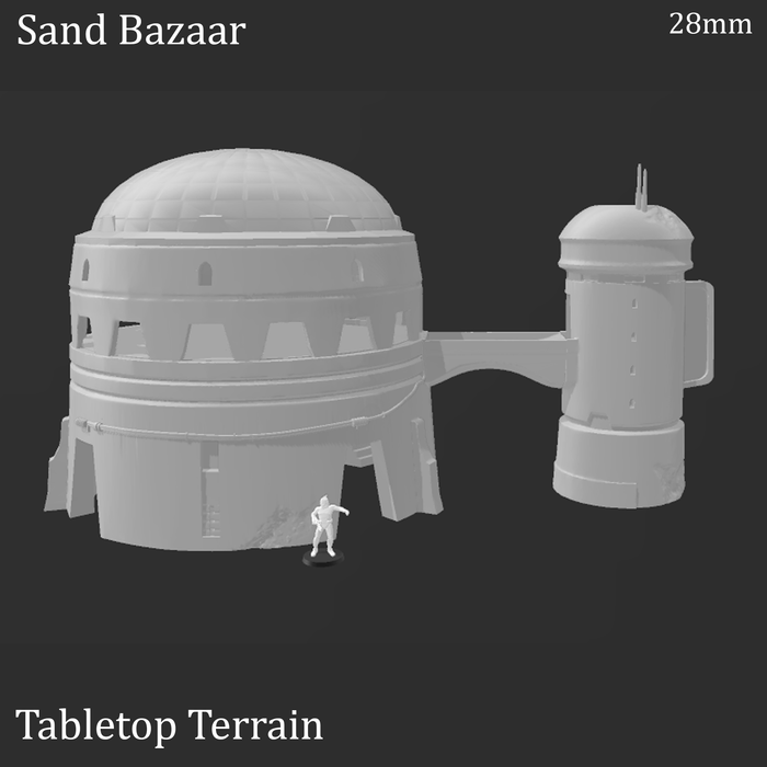 Tabletop Terrain Building Sci-Fi Desert Sand Bazaar Tabletop Terrain