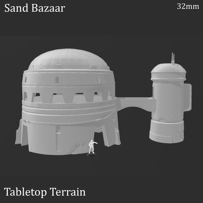 Tabletop Terrain Building Sci-Fi Desert Sand Bazaar Tabletop Terrain