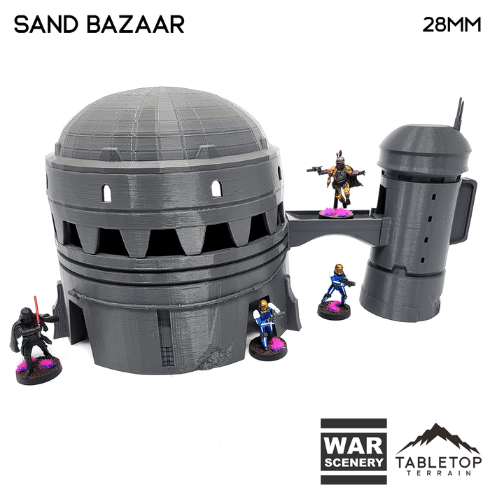 Tabletop Terrain Building Sci-Fi Desert Sand Bazaar