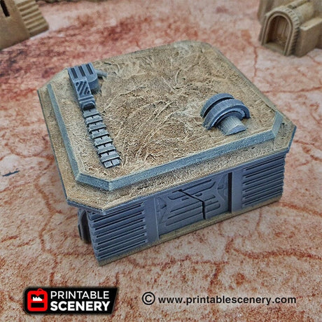 Tabletop Terrain Building Sci-Fi Desert Storm Bunker