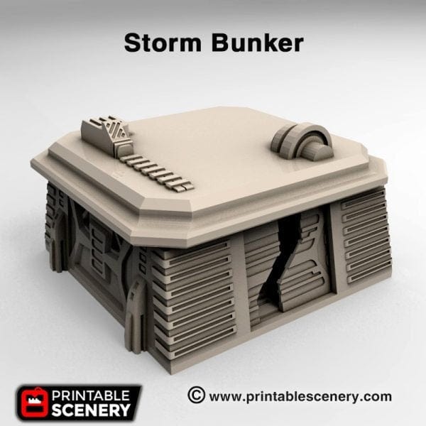 Tabletop Terrain Building Sci-Fi Desert Storm Bunker