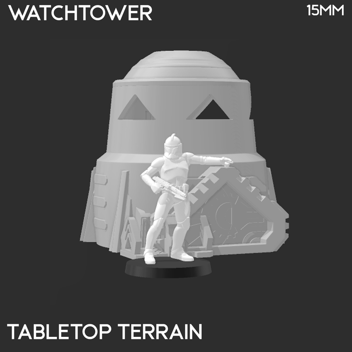 Tabletop Terrain Building Sci-Fi Desert Watch Tower Tabletop Terrain