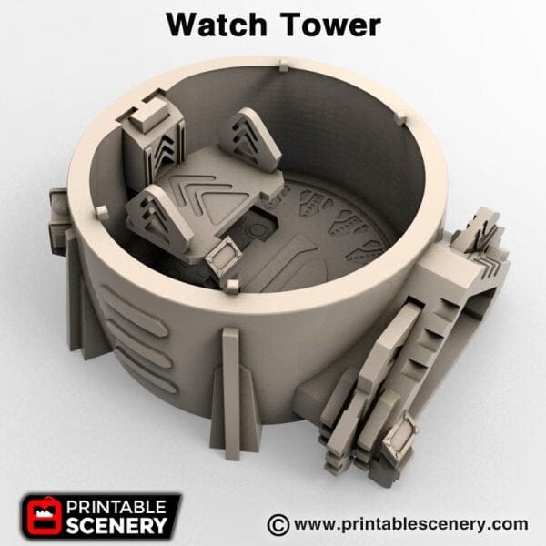Tabletop Terrain Building Sci-Fi Desert Watch Tower