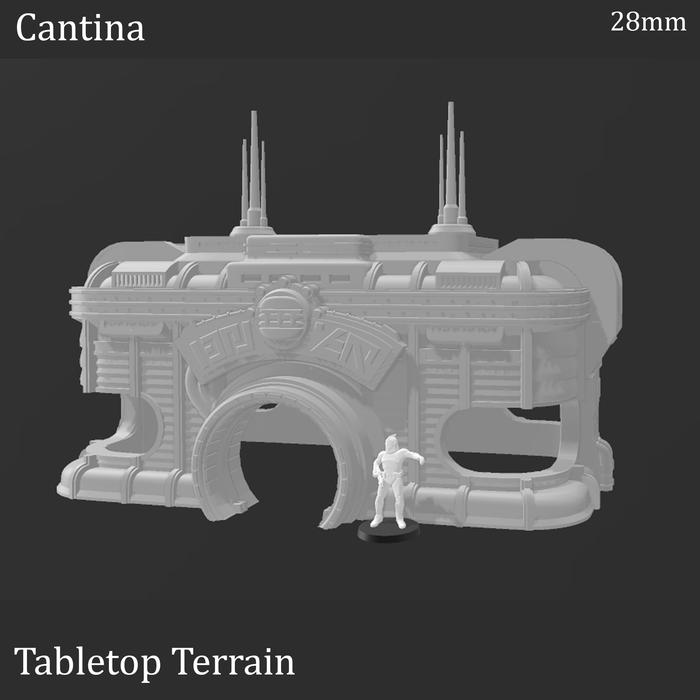 Tabletop Terrain Building Sci-Fi Futuristic Cantina