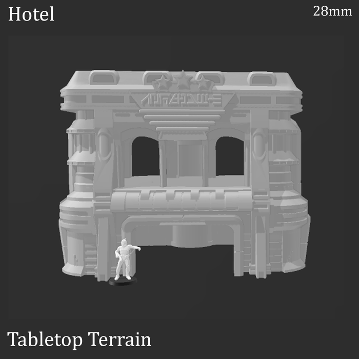 Tabletop Terrain Building Sci-Fi Futuristic Hotel
