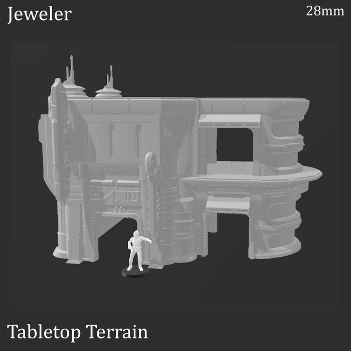 Tabletop Terrain Building Sci-Fi Futuristic Jeweler