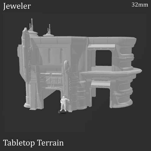 Tabletop Terrain Building Sci-Fi Futuristic Jeweler