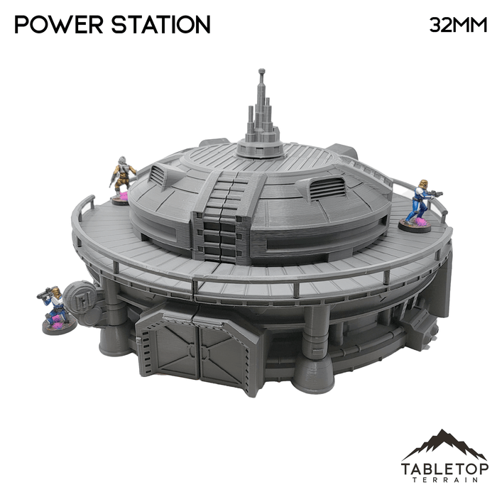 Tabletop Terrain Building Sci-Fi Futuristic Power Station