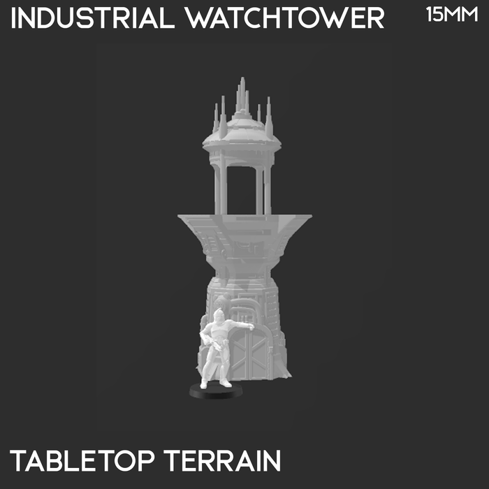 Tabletop Terrain Building Sci-Fi Industrial Watchtower