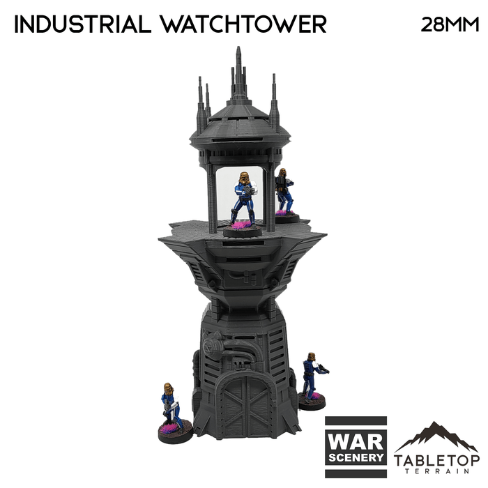 Tabletop Terrain Building Sci-Fi Industrial Watchtower