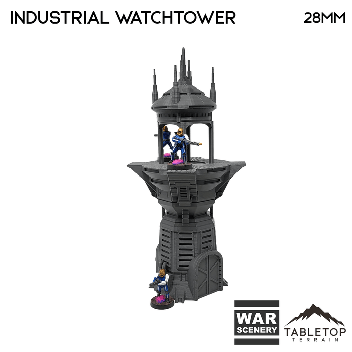 Tabletop Terrain Building Sci-Fi Industrial Watchtower