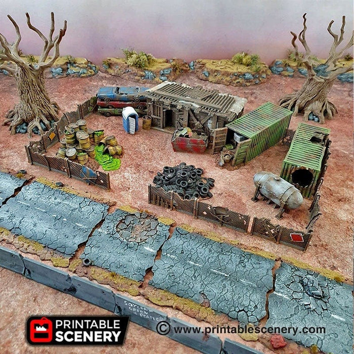 Tabletop Terrain Building Scrapyard - Gaslands Building