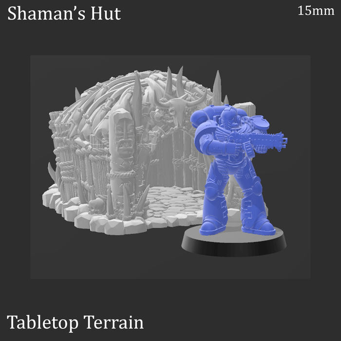 Tabletop Terrain Building Shaman's Hut - Tribal Terrain
