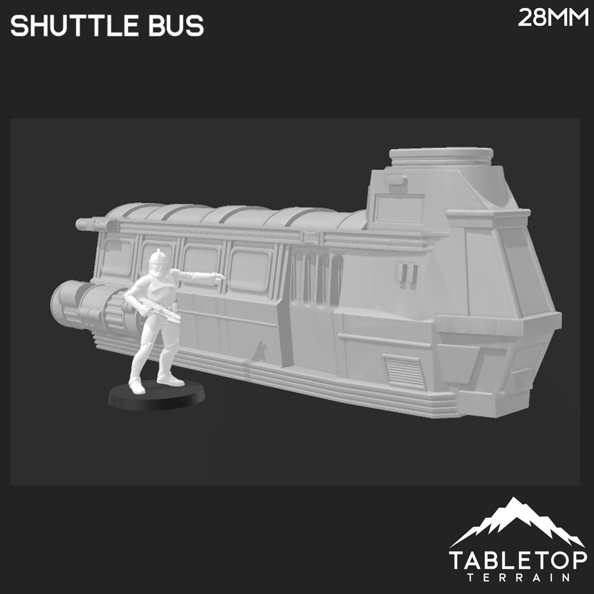 Tabletop Terrain Building Shuttle Bus - Ord Ferrum