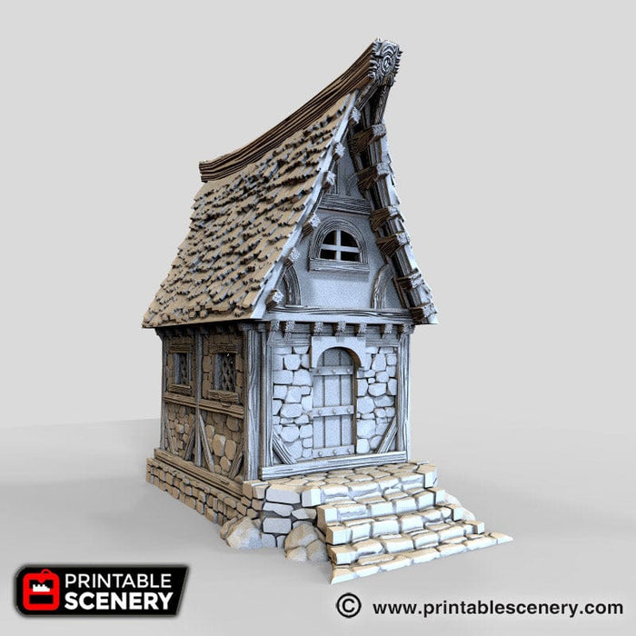Tabletop Terrain Building Small Cottage - Fantasy Building Tabletop Terrain