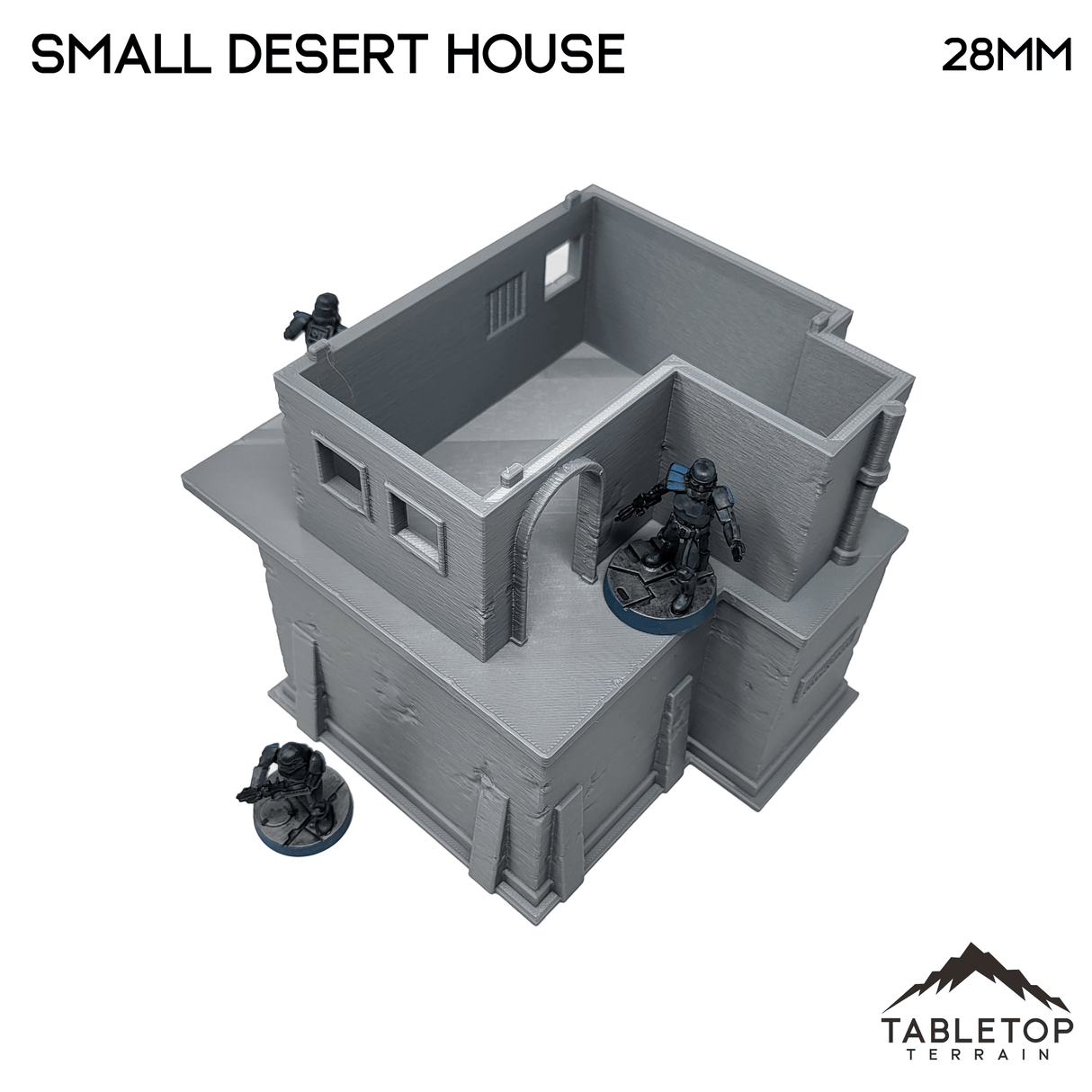 Tabletop Terrain Building Small Two Story Desert House - Star Wars Legion Building