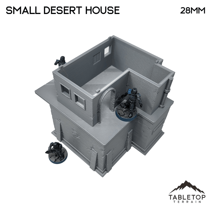 Tabletop Terrain Building Small Two Story Desert House - Star Wars Legion Building Tabletop Terrain