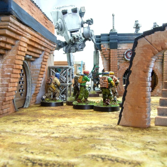 Tabletop Terrain Building Speeder Garage - Ord Ferrum