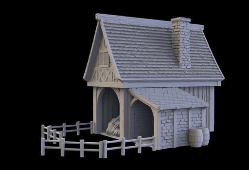 Tabletop Terrain Building Stables - Town of Grexdale - Fantasy Building