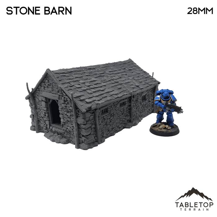 Tabletop Terrain Building Stone Barn - WWII Building