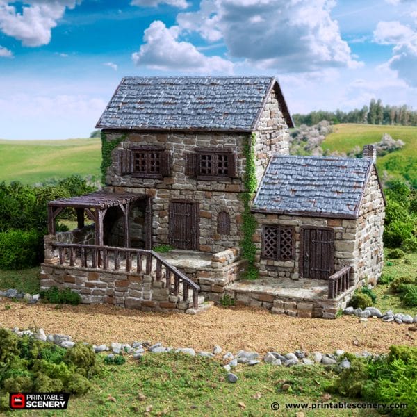 Tabletop Terrain Building Stonestreet Bakers - Country & King - Fantasy Historical Building