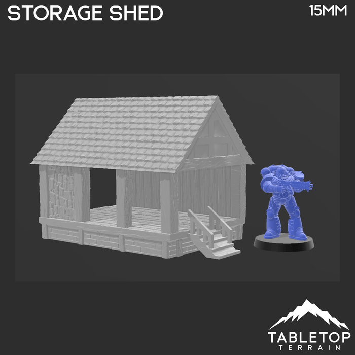 Tabletop Terrain Building Storage Shed - Town of Grexdale - Fantasy Building