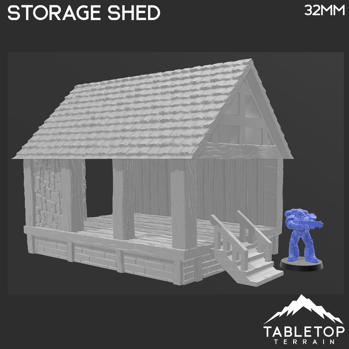 Tabletop Terrain Building Storage Shed - Town of Grexdale - Fantasy Building