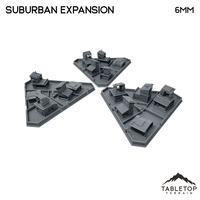 Tabletop Terrain Building Suburban Expansion - 6mm terrain Tabletop Terrain