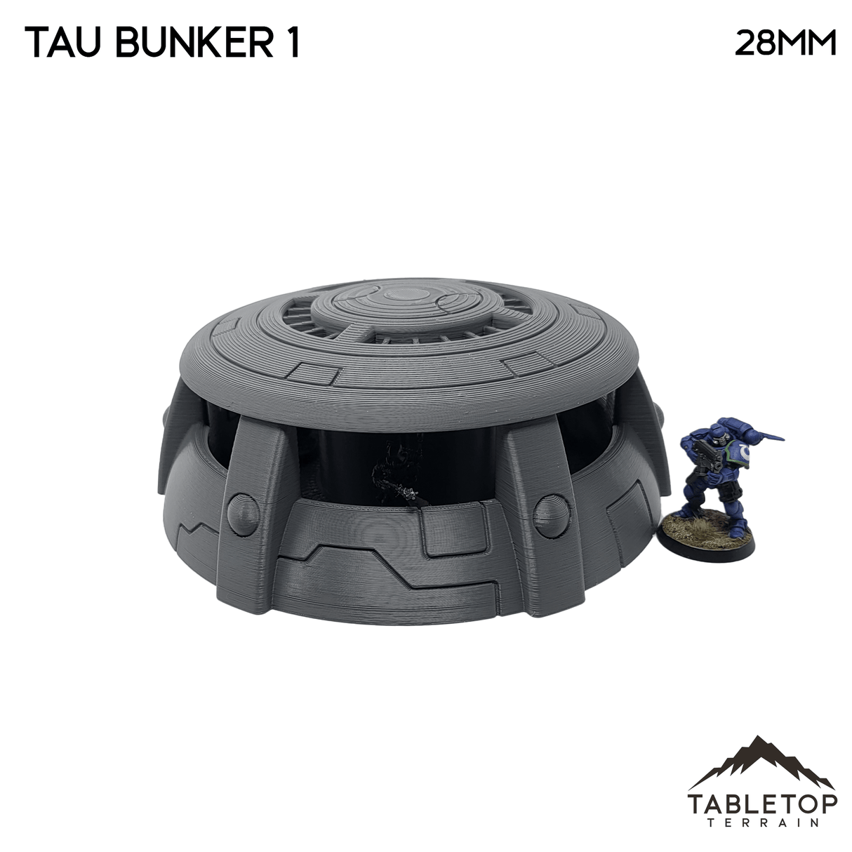 Tabletop Terrain Building Tau Bunker - 40k Tau Terrain