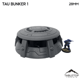 Tabletop Terrain Building Tau Bunker - 40k Tau Terrain