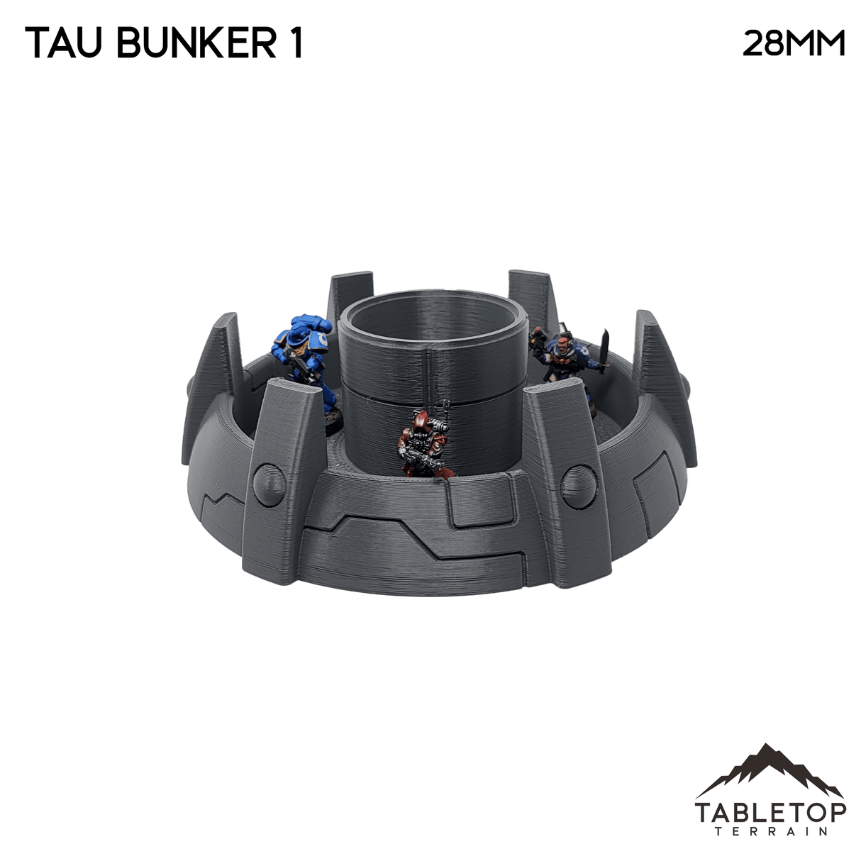 Tabletop Terrain Building Tau Bunker - 40k Tau Terrain