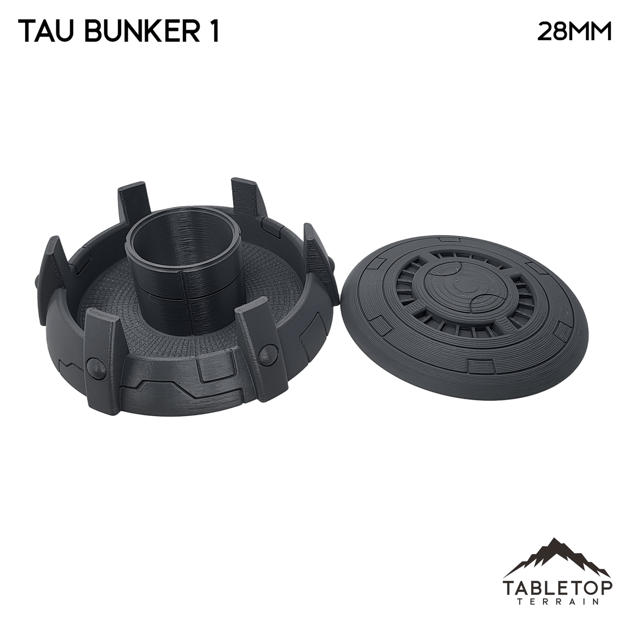 Tabletop Terrain Building Tau Bunker - 40k Tau Terrain