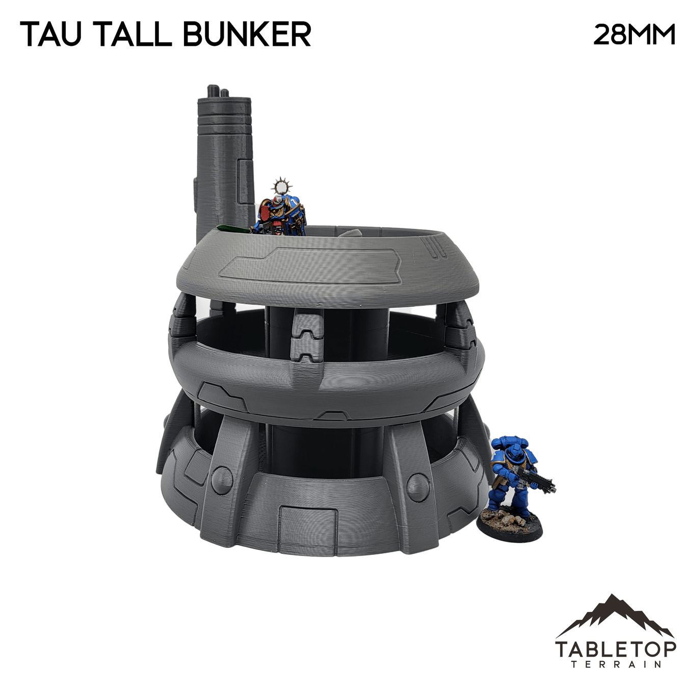 Tabletop Terrain Building Tau Bunker - 40k Tau Terrain
