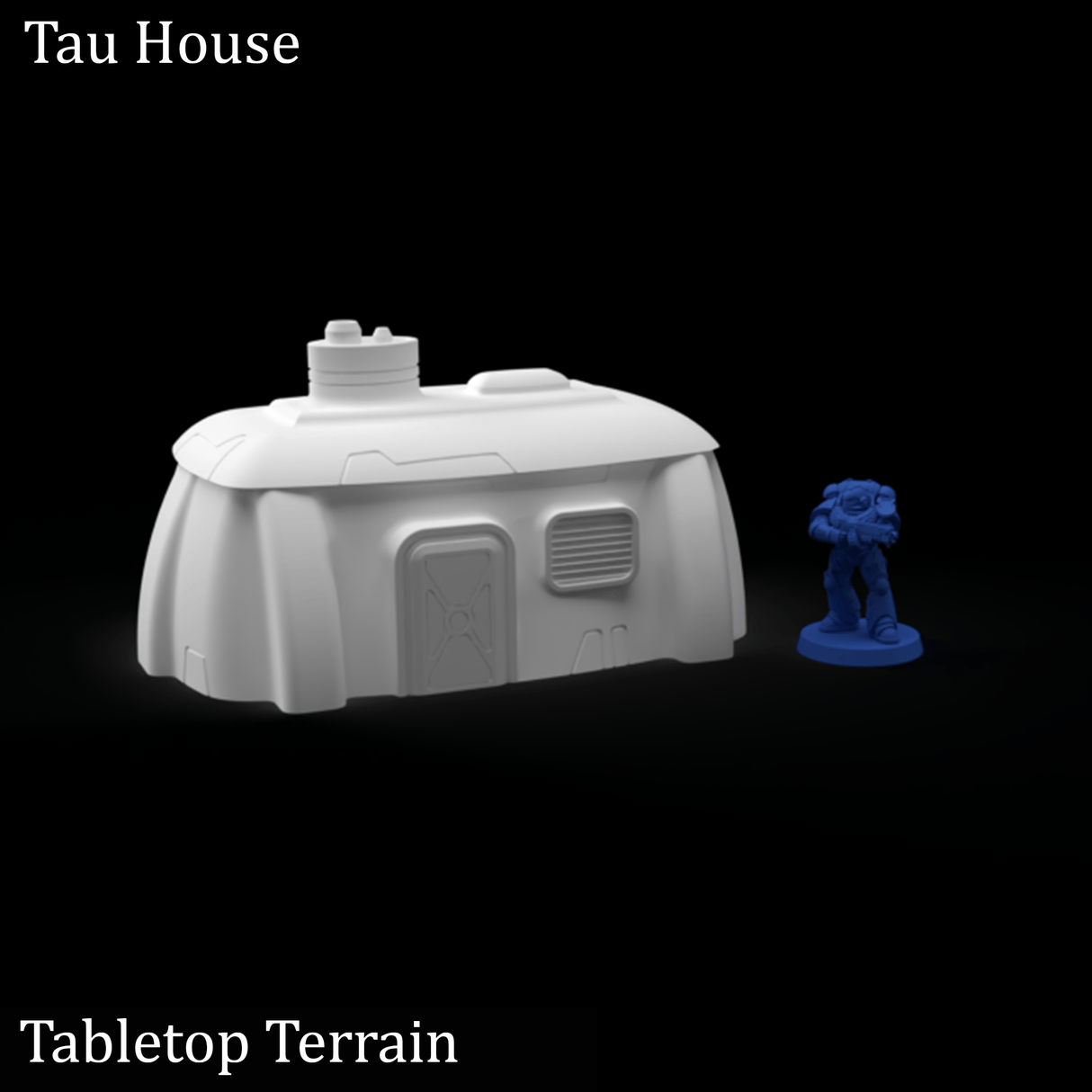 Tabletop Terrain Building Tau House - 40k Tau Terrain