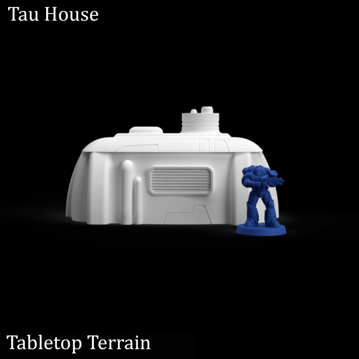 Tabletop Terrain Building Tau House - 40k Tau Terrain