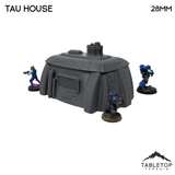 Tabletop Terrain Building Tau House - 40k Tau Terrain